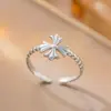 Anillos de cobre de moda para nicho para mujer, versátiles, simples, únicos, anillos de cobre abiertos de alta gama, venta al por mayor