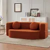 Sofá cama retro al vacío para apartamentos pequeños, salas de estar y dormitorios, plegable y de doble uso, sofá modular perezoso de espuma integral