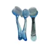 Pincel Redondo para Nail Art com Tampa, Pincel de Limpeza de Pó com Cabo Longo para Nail Art, Ferramenta para Nail Art Pincel Pequeno com Cerdas Macias