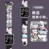 Relógio Digital LED Estiloso Novo Estampado de Anime Transfronteiriço Moda Terra Y1 Botão Relógio de Presente para Estudante Masculino e Feminino