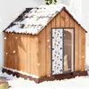 Cortina de Porta à Prova de Mosquitos para Casa de Cachorro e Gato, Tela Externa à Prova de Vento, Chuva e para Manter Aquecido para Animais de Estimação