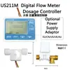 Luman Usc-Hs21Ti Sensor de Fluxo de Água Medidor de Vazão Dc5-24V 4 Pontos Rs485 Máquina de Controle de Água Plc de Água