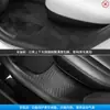 Adecuado para Umbrales de Tesla, Nueva Versión Modelo 3/Y/Yl Protector de Umbral con Patrón de Fibra de Carbono Cubierta Protectora Anti-Golpes