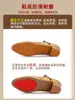 Zapatos de danza moderna plateados para adultos, suela suave de piel de vaca, tacón medio-alto para zapatos de vals, zapatos modernos para mujer, zapatos modernos profesionales