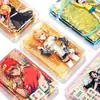 Fichas de mahjong 2D con arena líquida acrílica, mercancía 2D de celebridades con arena líquida, imanes para refrigerador, tarjetas Goo, tarjetas de pie fabricante
