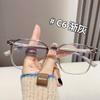 Monturas Negras de Moda, Antirradiación, Efecto Adelgazante, Se Pueden Adaptar Lentes Graduadas, Gafas Bloqueadoras de Luz Azul, Monturas Cuadradas a la Moda para Miopía