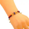 Europa y Estados Unidos pulsera ojo azul transfronteriza cuerda de mano ojo del diablo retro pulsera ojo tejida a mano ajustable venta al por mayor