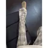 Calça xadrez estilo retrô americana transfronteiriça para homens, novo estilo verão 2026, calça esportiva casual xadrez de perna reta relaxada