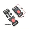 Hebilla de Interruptor Rojo Doble Clip de Seguridad Hebilla de Plástico Hebilla para Mascotas Tapón Pom Espesado Accesorios de Bloqueo