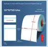 Papel Térmico para Impressão de Etiquetas Três Provas 100*150 Papel de Etiqueta à Prova d'Água e de Óleo Etiqueta Autoadesiva para Código de Barras