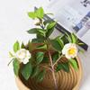 Nueva simulación de camelia, flor de seda única para boda, pequeño arreglo floral fresco para sala de estar, decoración de mesa, ramo de flores falsas
