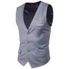 Comercio Exterior Amazon Chaleco Ajustado Estilo Coreano para Hombre Casual de Negocios Boda Novio Padrino Ropa Formal Chaleco de Traje Hombres