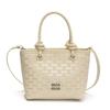 Verano Nuevo Bolso de Mano de Color Sólido para Mujer 2025 Simple Versátil Bolso de Hombro Tipo Cubo Moda Trendy Bandolera Bolso Pequeño