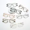 Óculos de miopia ultra leves marrons femininos estilo coreano moderno famosos na internet estilo ins armação pequena para rosto liso para olhos pode ser equipado com grau