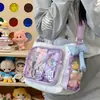 Bolsa transversal transparente de grande capacidade para uso transfronteiriço, nova moda outono 2026, versátil bolsa transversal, bolsa de ombro e bolsa de compras de renda