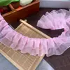 Accesorios de Encaje Pequeños y Fragantes Negros Tela Bordada de Alta Gama Bolsa para Dolor Cinta Decorativa Material de Costura DIY para Ropa