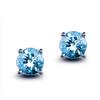 Brincos Retro Europeus e Americanos com Diamante Sintético Imitação e Pedra Colorida Morganita Natural para Mulheres Brincos Elegantes Joias Atacado