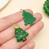 Nuevo Dibujo Animado Lindo Navidad Resina Muñeco de Nieve Oso Papá Noel Árbol de Navidad Colgante Accesorios para Joyería DIY