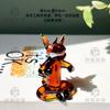 Burro de Kung Fu Divertido Cerámica Zibo Artesanías Decoraciones Decorativas de Escritorio Hechas a Mano Lindas Inteligentes Populares en Internet Regalo