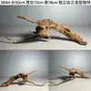 Ornamento de Paisaje de Madera para Acuario Tamaño Pequeño Puente de Arco de Madera de Tejo Morado Natural Tocones de Árboles Sudamericanos Plataforma para Tomar el Sol de Tortuga Escondite Pilar Hundido