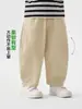 Calças Longas Estilo Europeu para Meninos Roupas Infantis Roupa de Outono Meninos 2026 Novo Estilo Crianças Pequenas Primavera e Outono Calças