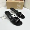 Sapatos Femininos de Estampa de Leopardo para Comércio Exterior Sandálias Salto Agulha 5cm Femininos Estampados Bico Redondo Bico Aberto Para Uso Externo Sapatos Transfronteiriços