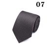 Corbata de negocios profesional para boda, padrino de boda, novio, corbata de moda para hombre, corbata de cuadros a rayas sin planchar.