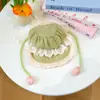 Sombrero Petcircle para Perros Pequeños, Sombrero de Sol con Vestido Floral, Elegante Sombrero Pequeño Floral