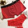 Ropa Interior Zhongshan para Parejas Nuevas, Bóxers Ajustados Sexy para Hombre, Calzones para Mujer, Algodón y Seda de Hielo con Combinación de Colores