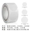 Sello Adhesivo Transparente Rollo Redondo 2.5cm Sello de Etiqueta para Empaque de Regalo Sello Anti-Falsificación