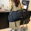 Bolsa Fitness de Moda Transfronteiriça, Versátil, Simples, Bolsa Esportiva de Yoga de Grande Capacidade, Transversal para Armazenamento, Bolsa Portátil para Viagem de Negócios