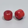 Fornecimento de Tops de Algodão e Linho com Contas Decorativas Coloridas, Contas de Resina Redondas com Furo Grande, Acessórios de Joias para Chaveiros e Miçangas