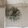 Elástico de Cabelo Ultra-Fada Estilo Coreano em Rede Bolha, Prendedor de Cabelo de Organza Baixa Saturação para Primavera e Verão, Acessório de Cabelo de Alta Qualidade