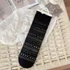 Meias Femininas Finas de Malha Respirável para Primavera e Verão, Meia até a Panturrilha, Cor Sólida Simples Sem Costura Estilo Folgado, Meia Fina Estilo Ballet Lolita
