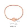 Pulseira Minimalista de Liga Metálica Estilo Corda Pan, Disponível para Vendas Transfronteiriças, Pulseira Geométrica Versátil no Atacado