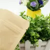 Bolsa de papel Kraft transparente esmerilado al por mayor para ventana, bolsa autosellante con aroma a nuez, té, té perfumado, bolsa autosoportante para alimentos a prueba de humedad
