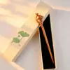 Caja de Regalo para Pasador de Ébano, Pasador de Estilo Chino Tradicional, Accesorio para el Cabello Hanfu, Accesorio de Moda, Adorno para el Cabello, Pasador para Recogido, Sensación de Alta Gama