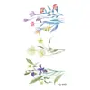 Nuevas pegatinas de tatuaje de flores pequeñas y frescas, pegatinas de tatuaje impermeables, se pueden configurar para mapa, directo de fábrica, nuevo, venta al por mayor