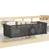 Estante de almacenamiento multiusos, organizador de estación de trabajo de escritorio, cesta colgante ajustable, caja de estante de almacenamiento para artículos varios de escritorio