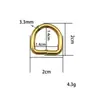 Ventas directas de fábrica hebilla en forma de D accesorios de hardware para maletas hebilla metálica semicircular en forma de D en stock venta al por mayor hebilla en forma de D de aleación transfronteriza