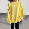 Tejido Casual de Cuello Redondo Transfronterizo Estilo Europeo y Americano Otoño e Invierno 2026 Nuevo Suéter Holgado Estilo Perezoso de Manga Larga Caída de Hombros