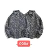 Camisa de Manga Larga Retro Étnica Tejida Bordada Estilo Barroco Japonés Vintage para Hombre Holgada Ropa de Abrigo Otoño e Invierno Primavera y Otoño