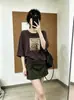 Trece Filas de Guangzhou, segunda tanda, exclusivamente para otoño: Sudadera de algodón de doble cara de 250 g con mangas de tres cuartos y cuello redondo estampado