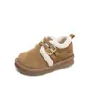 Zapatos de Algodón para Niñas 2026 Nuevos Zapatos de Invierno Birkenstock para Niños con Forro Polar Zapatos de Invierno para Niñas Botas de Nieve Calientes