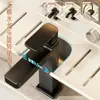 Estante de baño para tocador montado en la pared, organizador de almacenamiento sobre el lavabo, instalación sin taladro, adecuado para encimeras y lavabos de baño