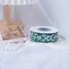 Cinta Floral de Algodón con Flor de Camelia en Relieve Cinta Floral Cinta para Empaquetar Ramo de Flores Cinta Hecha a Mano Lazo DIY