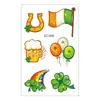 Fuente Transfronteriza Impermeable Sudor Sombrero Verde Trébol Cara Festival Irlandés Pegatina San Patricio Pegatina Tatuaje
