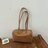 Bolsa de almofada exclusiva com bolinhas para mulheres, nova coleção de outono 2026, camurça retrô, bolsa de ombro moderna e casual