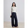 Macio, elástico, gola redonda, canelado, top de segunda pele para mulheres, primavera e outono, estilo coreano, caimento justo, para o trabalho, versátil, malha de lã, top de manga comprida