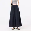 Calça-saia fina de linho Yamamoto feminina para o verão 2026, novo estilo, saia de corte A fluida de alta qualidade, modeladora, plus size, perna larga